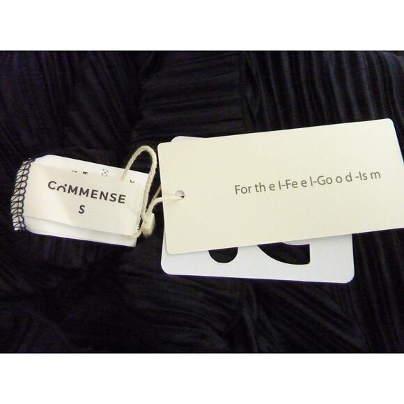 NWT Commense Pleated Maxi Dress in Black - Picture 6 of 7